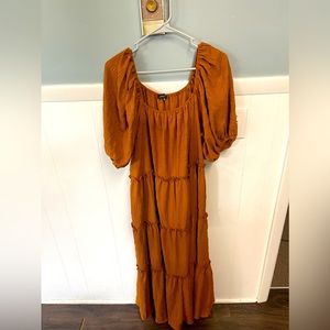 Flowy Orange Dress🍑